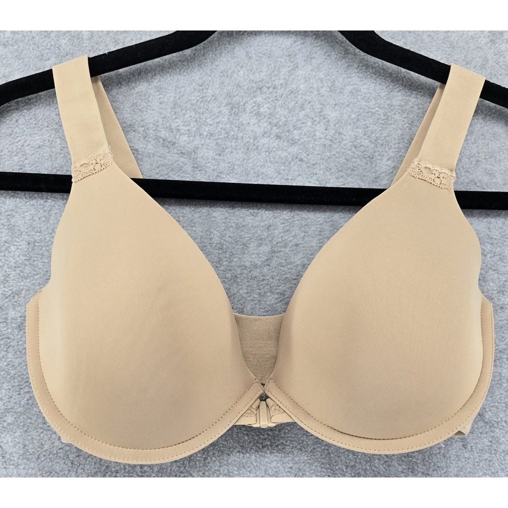 Spanx Bra-llelujah! Full Coverage Naked 2.0 Bra 36D Beige Front Close Comfort